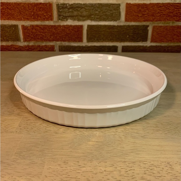 Corningware Kitchen Corning Ware French White F3b Quiche Pan Pie Tart Baking Dish 5 Poshmark